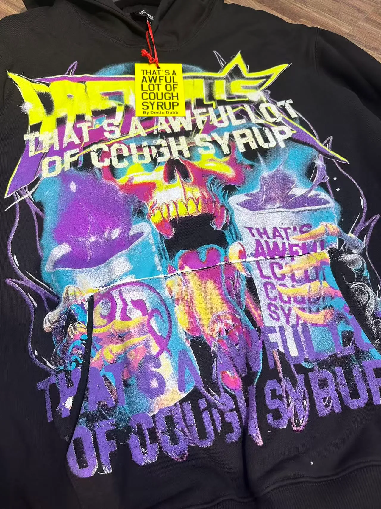 C Black I THAT'S A AWFUL LOT OF COUGH SYRUP In Stock Same Style. （fabric): 100 Sizes（size）：S-M L X L （colour）：